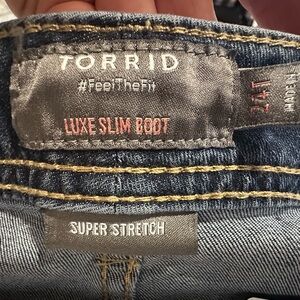 NWT Torrid Luxe Slim Boot Cut Jeans - Blue
